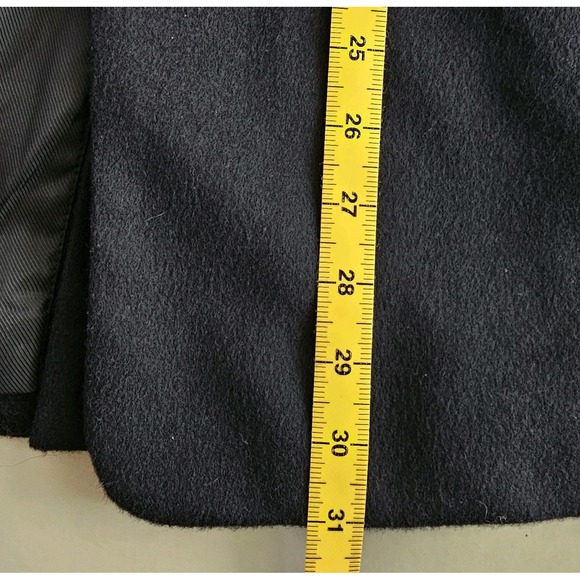 Talbots 14W Navy Blue Wool Blend Blazer Lined Italy Classic Office‎ Career Work - Picture 9 of 9